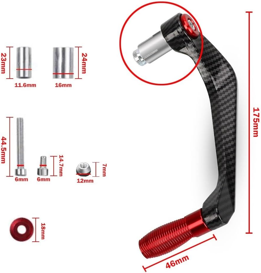 For CBR650R CBR 650R CBR650 R 2015-2024 2023 Motorcycle Handlebar Grips Brake Clutch Levers Guard Protector Handguard