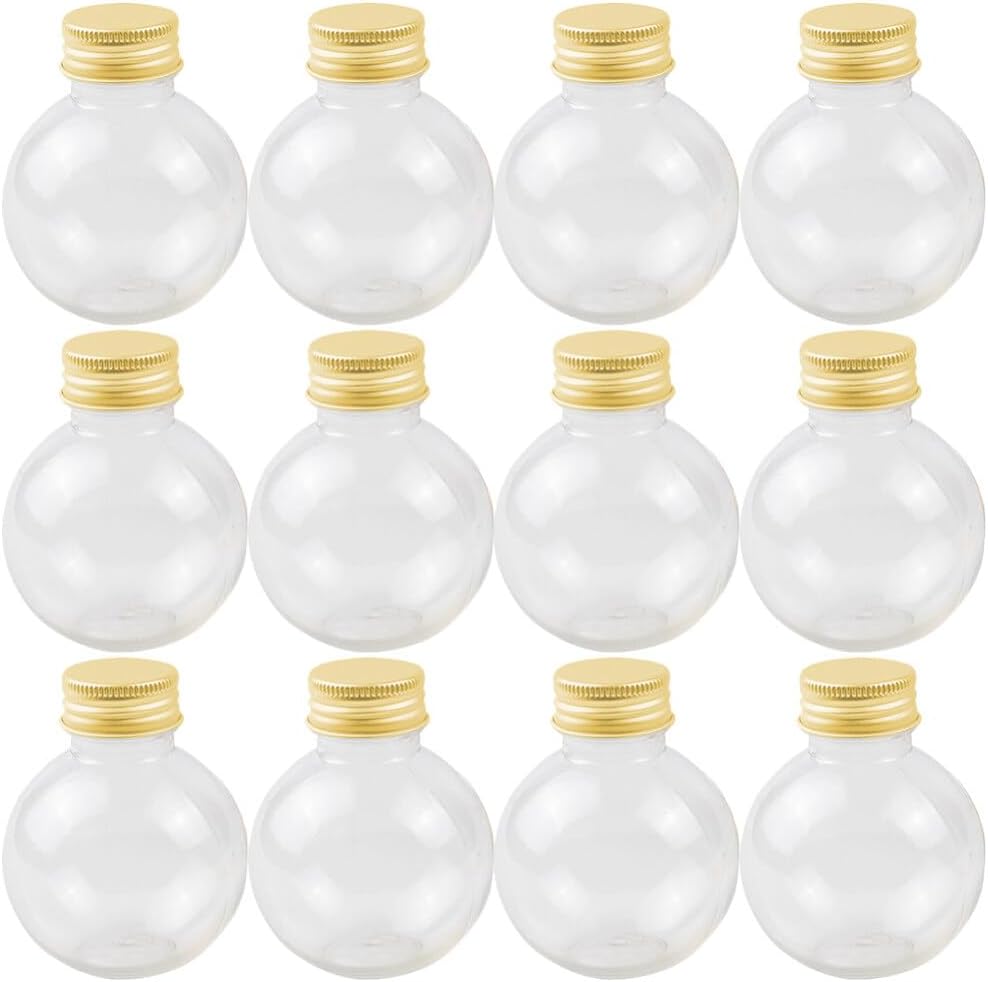 HEMOTON 50pcs Light Bulbs Drinking Bottle Plastic Bulb Jar