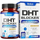 DHT Blocker Hair Growth Support Supplement - Supports Healthy Hair Growth - Helps Support Healthy Thicker Stronger Hair - With High Potency Biotin and Saw Palmetto - For Men And Women - One Month Supply