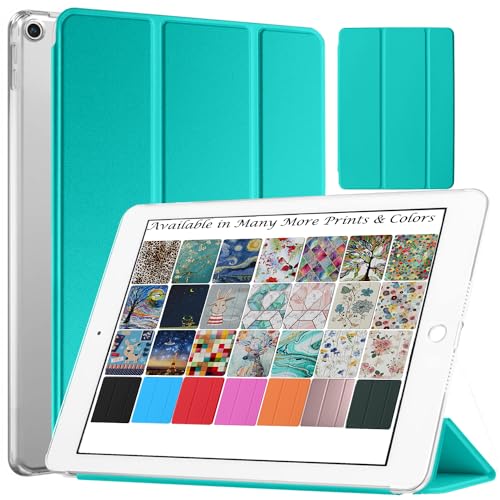 Image of DuraSafe Cases iPad Mini 5 7.9 Inch 2019 [ Mini 5th Gen ] A2133 A2124 A2126 A2125 MUQY2HN /A MUQW2HN /A MUQX2HN /A MUU62HN /A Trifold Hard Smart PC Translucent Back Cover - Green