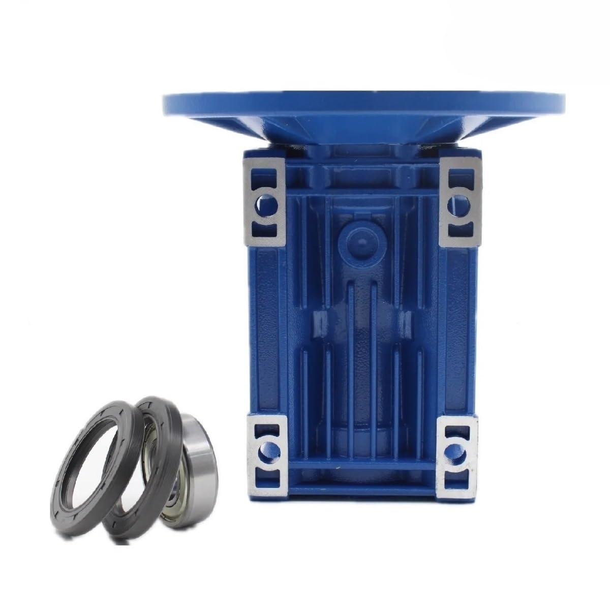 Riduttore Motore Flangia rotonda NMRV090 Riduttore a vite senza fine Flangia di ingresso Diametro esterno 200 mm 7,87" Rabbetto 130 mm 5,12" Foro di ingresso 90B5 24 mm 0,94" Macchina di Riduzione(Rat
