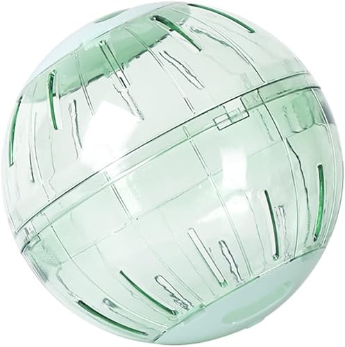 Miniatura 1 de NIOIPXA Pelota de ejercicio para hámster, 4.97.1 pulgadas, bola de actividad de hámster de plástico verde transparente (4.9 pulgadas)
