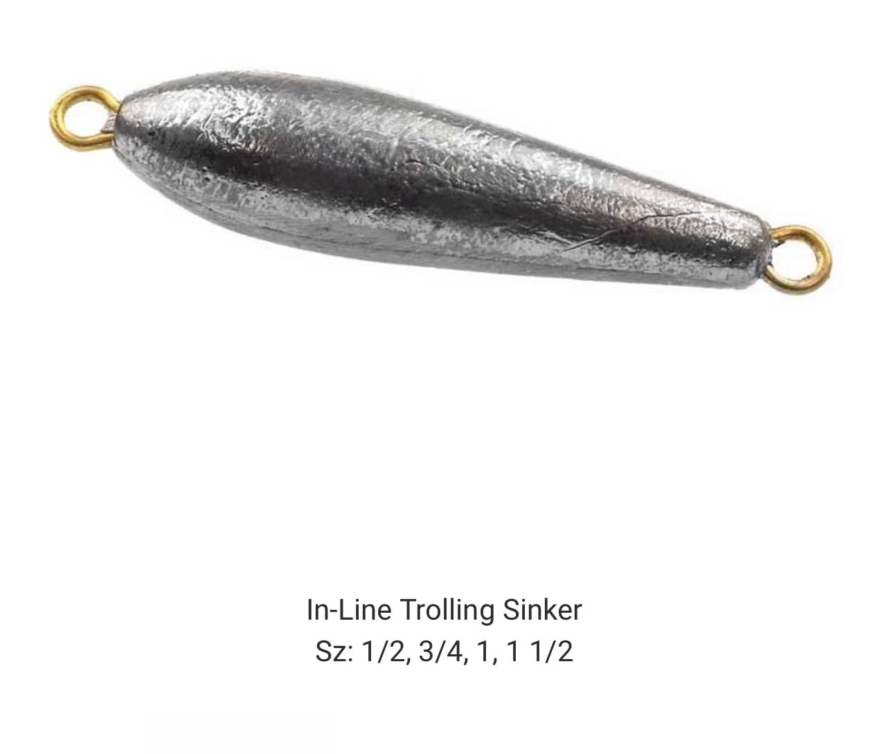 Do It Mold in-Line Trolling Sinker Sz: 1/2, 3/4, 1, 1 1/2 Oz