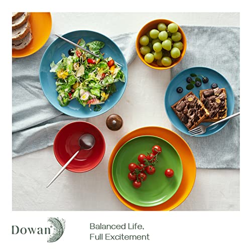 Dowan Ceramic Dinnerware Set, Service For 4, 16-Piece Dish Set, Colorful Dinner Plates, Dessert Plates, Coffee Mugs And Soup Cereal Bowls Set For Home Kitchen Decor, Housewarming Gift #TOP2