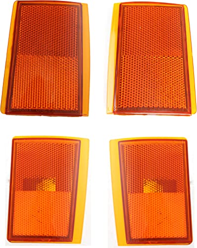 Evan Fischer Reflector Compatible with 1988-1993 Chevrolet C1500, Fits 1992-1993 Chevrolet Blazer, Fits 1988-1993 Chevrolet K1500 Kit For Models With Dual Sealed Beam Composite Headlight 2-Piece Upper