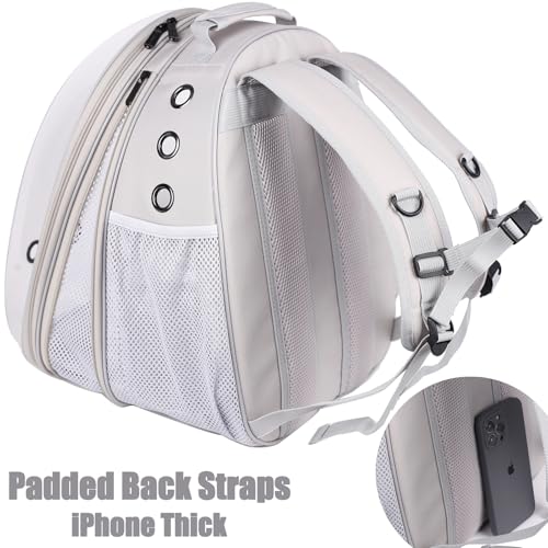 Sac à dos extensible pour chat jusqu'à 9 kg, bulle hublot pour voyage - 6