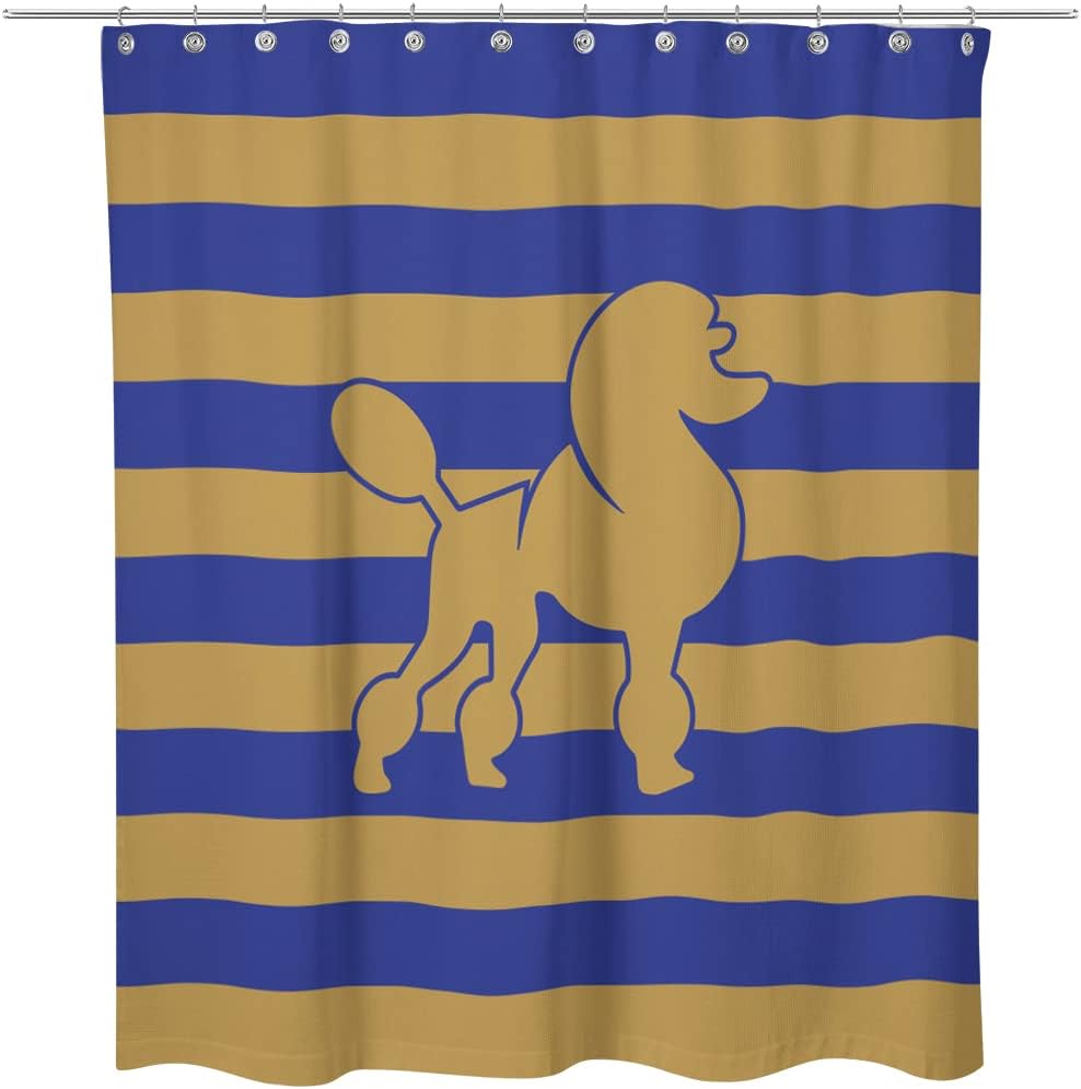 Bad Bananas BBGreek Sigma Gamma Rho Sorority Paraphernalia - Official Vendor - Shower Curtain - Poodle