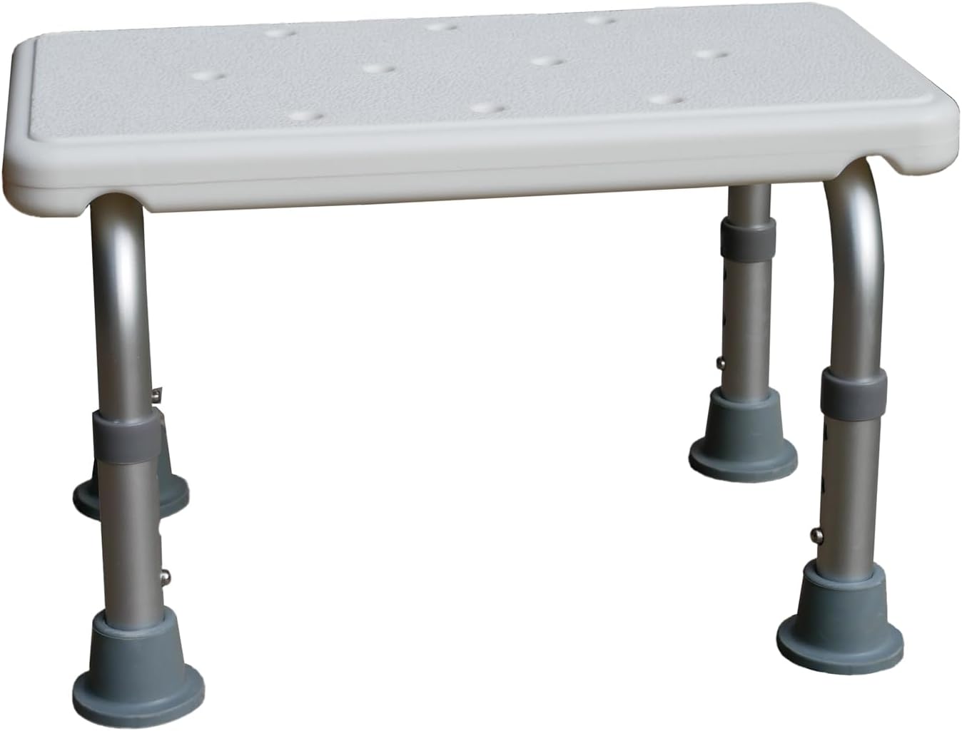 Sunlit Tritthocker Für Badewanne & Bett – Chenille-Bezug, Rutschfest, Trägt 250 Kg, 35,6x27,9 Cm