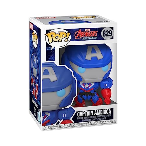 Funko POP! Marvel Mech-Cap. Captain America Comics Vinyl - Marvel Comics - Figuras Miniaturas Coleccionables Para Exhibición - Idea De Regalo - Mercancía Oficial - Juguetes Para Niños Y Adultos