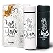 Funny Wedding and Anniversary Gifts for Couple - Set of Two Matching Stainless Steel Flasks. King and Queen Funny and Unique Love Thermo Set comes in a Gift Box! Best Anniversary Gifts for Him or Her!