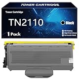 Rendement Estimé : Jusqu’à 2 600 pages par cartouche de toner noir (à 5 % de couverture du format A4), cartouche de toner TN2110 haute capacité.
