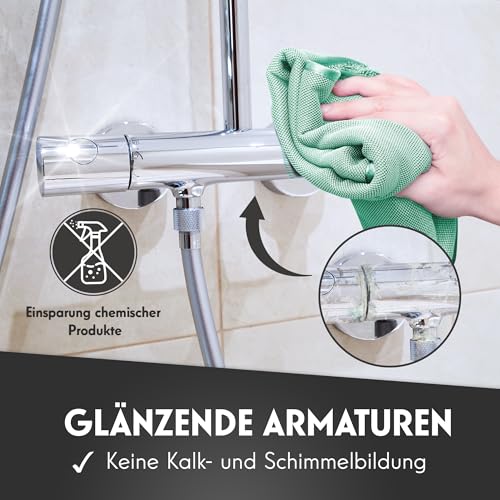 NATARO® 2 Stück Fast Dry it. Premium Trockentuch für Duschkabine, Auto, Haushalt, Camping – DAS ORIGINAL – extra saugfähiges Microfasertuch, fusselfrei, kratzfrei Shiny Wipes Tücher 40x50cm