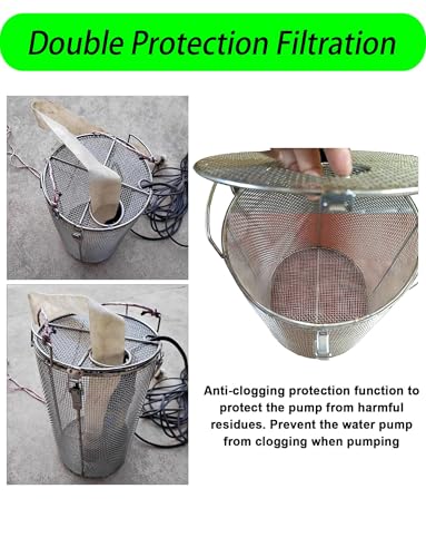 Protector de bomba de agua de acero inoxidable que evita obstrucciones y resiste la corrosión 6