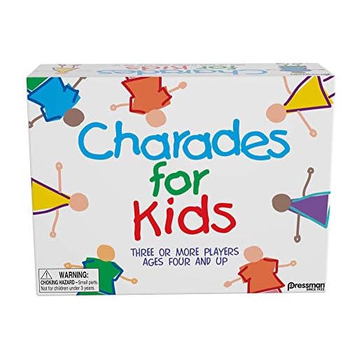 Pressman Charades for Kids - The 'No Reading Required' Family Game, 5"