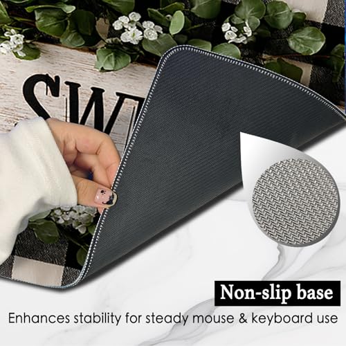 Image of Nuxovilar Professional Large Mouse Pad 11.8x31.4 Inch Polyester Desk Mat for Office Living Room Rustic Decor - Home Sweet Home