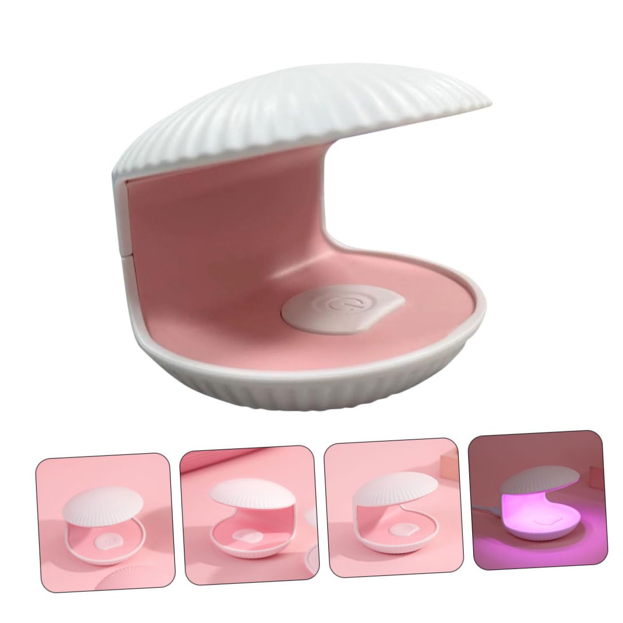 Healeved 4piezas Lampara De Uñas Usb Para Secado De Esmalte Luz Led Manicura Rápida Para Uso Salón y Casa Duradera y Portátil Incluye Cable Usb