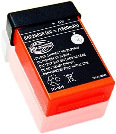 Paquete de 1 para HBC Radiomatic BA225030 6V 1500mAh batería Ni-Mh recargable para grúa HBC Control remoto bomba camión batería