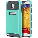 Note 3 Case, Galaxy Note 3 Case - ULAK 2in1 Slim Hybrid Soft TPU Hard Back Cover Dual Layer Protective Case for Samsung Galaxy Note 3 III N9000 All Carriers-Mint Green/Gray