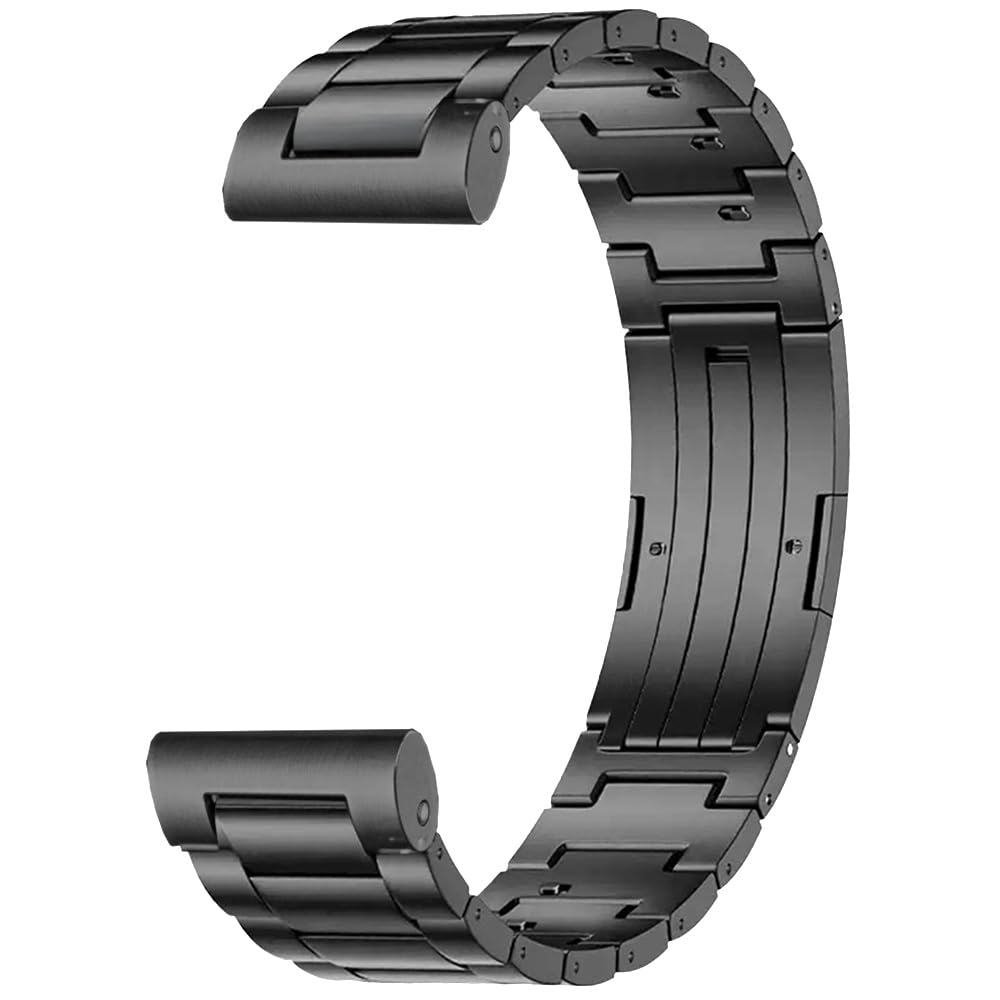 Bracelet universel en titane sans outil de 20 mm et 22 mm, compatible avec Galaxy Watch 6 Classic 43 mm/47 mm/5 Pro 45 mm/4 Classic 46 mm, bracelet en métal compatible avec Fenix 8 43 mm, Gear
