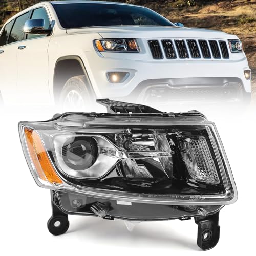 Huray Right Halogen Headlight Assembly for Jeep Grand Cherokee 2014-2016