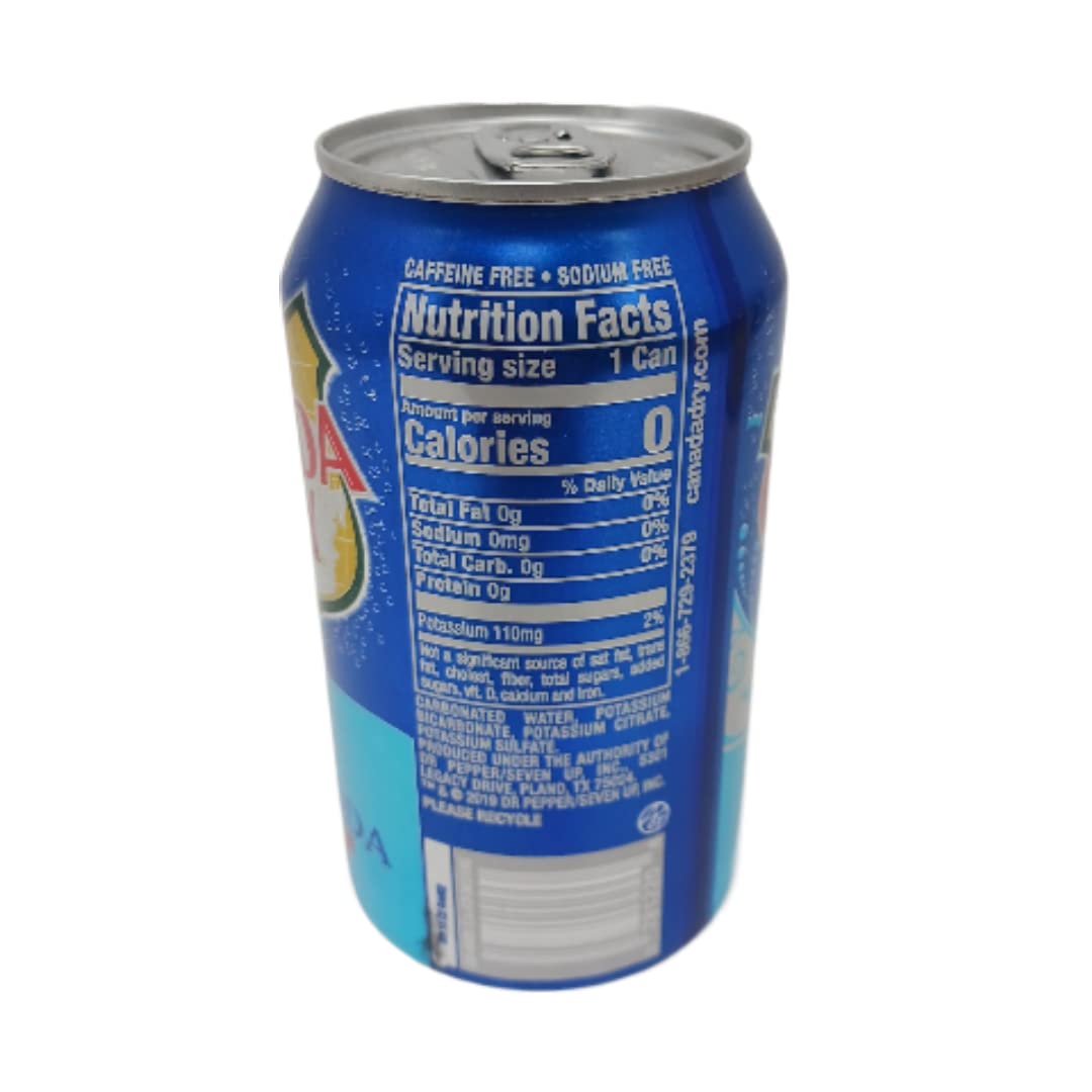 Canada Dry Club Soda Sparkling Seltzer Water, 12oz Can (Pack of 15, Total of 180 Oz)