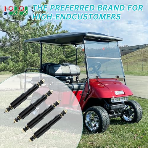 10L0L Golf Cart Shocks for EZGO TXT Front and Rear Shocks Absorbers 1994-Up Gas & Electric Models, Replaces OEM #76418-01, 70928-G01 Nivel Part #5006-4 PCS