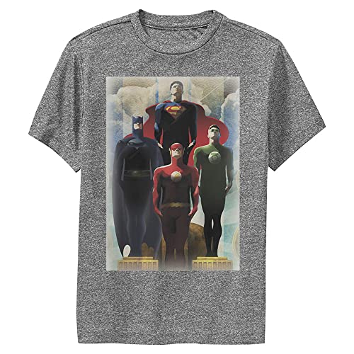 T-shirt Justice League garçon anti-irritation en maille respirante manches courtes