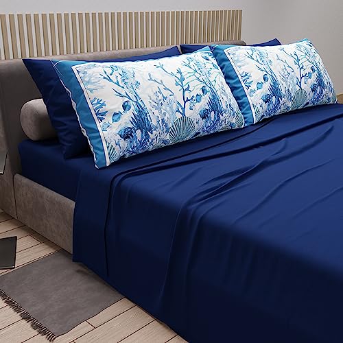 PETTI Artigiani Italiani, Double Bed Sheets in Cotton with Pillowcases in Digital Print - Image 2
