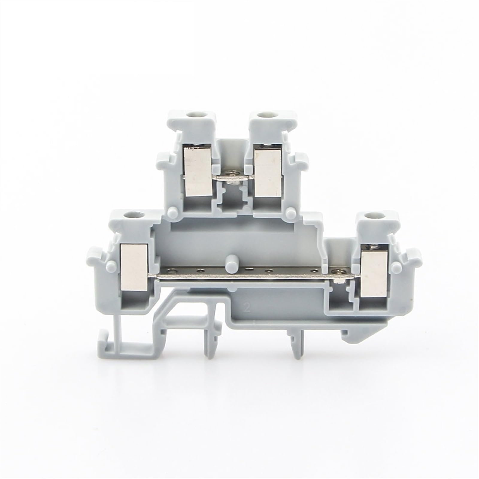MBKKB-2.5 Bloque de terminales de carril Din, conector de 10 Uds., conexión de tornillo de doble capa, contacto, Conductor de cable eléctrico MBKKB2.5
