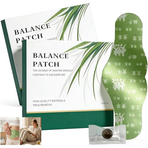 2 Boxes Balance Patch Japanese Herbal Stomach Patch with Plant-Based Ingredients Promotes Abdominal Comfort Non-Irritating & Comfortable Adhesive Easy Topical Use (10 Patches)