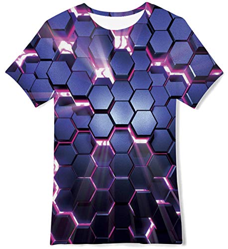 Idgreatim Garçons Garçons T-shirts Galaxy à manches courtes pour garçons pour jeunes...