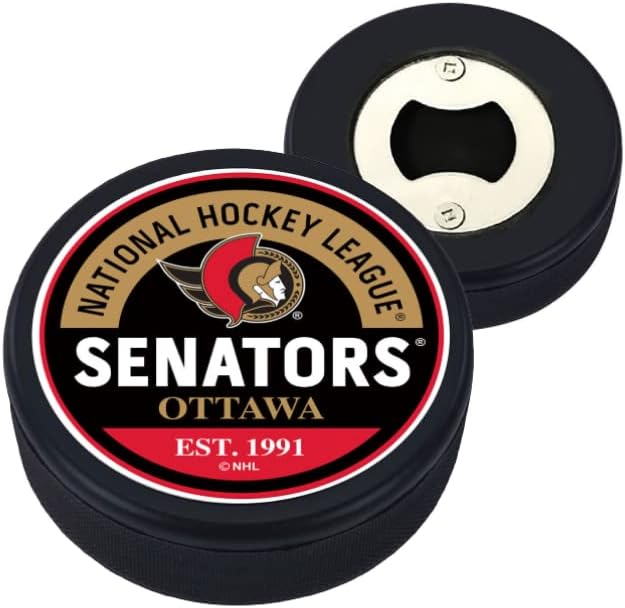 Ottawa Senators 3Dテクスチャードホッケーパックボトルオープナー
