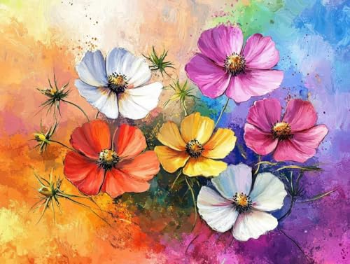 Pintar por numeros adultos kit de pintura al oleo de lienzo DIY de 50x60