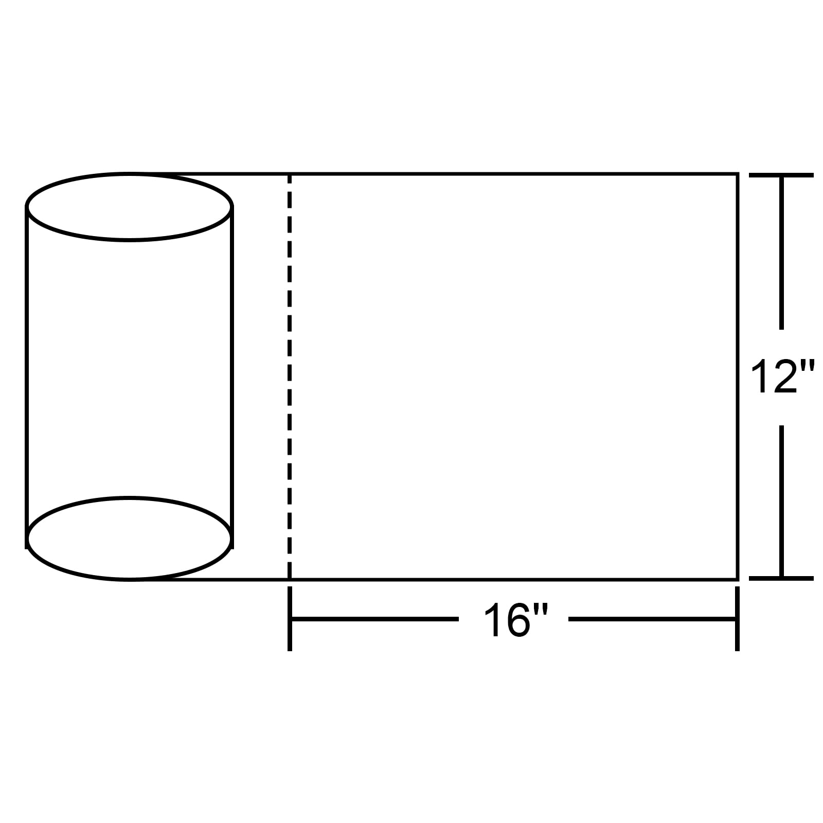 Tapsin 12x16 Plastic Produce Bags on a Roll - Clear Plastic Bags for Food, Vegetable, Fruits, Bread, Pet Bags and Grocery Clear Bag- 350 Bags/roll (1 Roll)