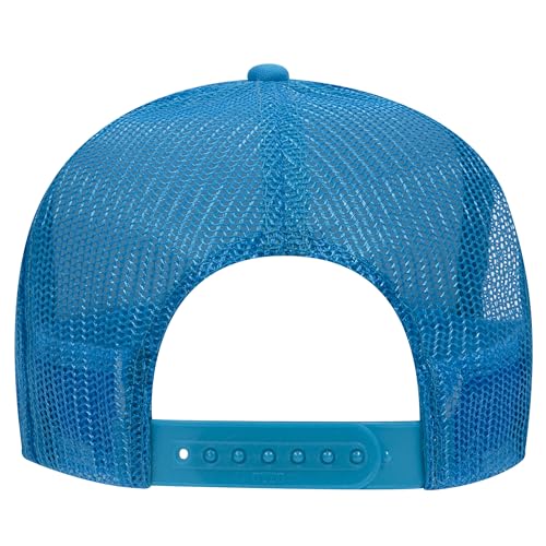 Image of OTTO Polyester Foam Front 5 Panel High Crown Mesh Back Trucker Hats in 97, Bulk, Wholesale