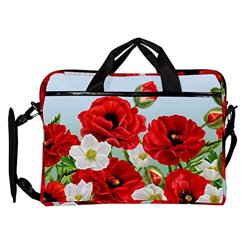 Housse sacoche ordinateur 14 15,4 pouces à fleurs coquelicot - 3