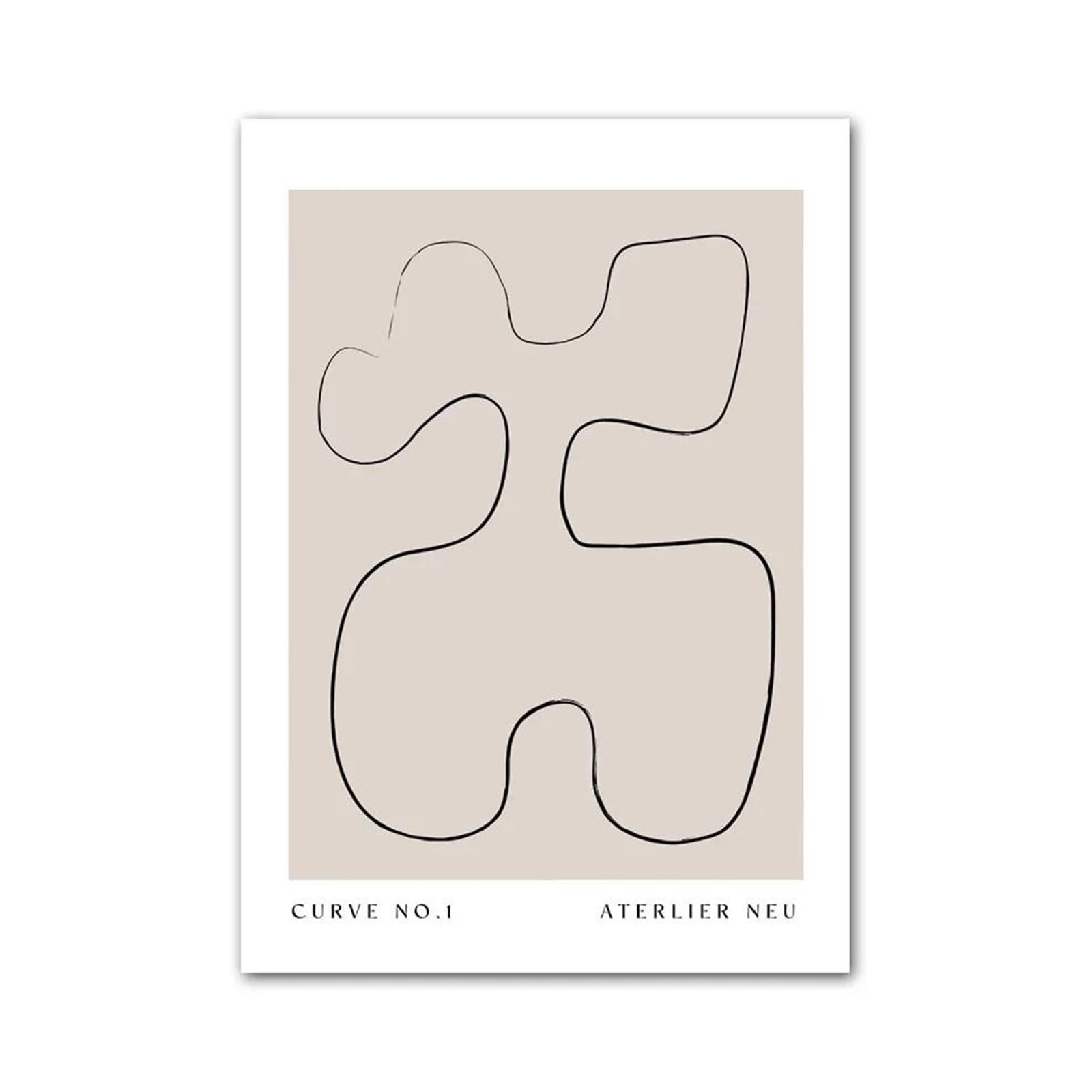 XENITE Wall Art Canvas Prints Minimalist Line Face Vase Abstract Poster No Frame Wall Art Canvas Painting Nordic Prints Pictures For Living Room Home Decor(I,50x70cm)