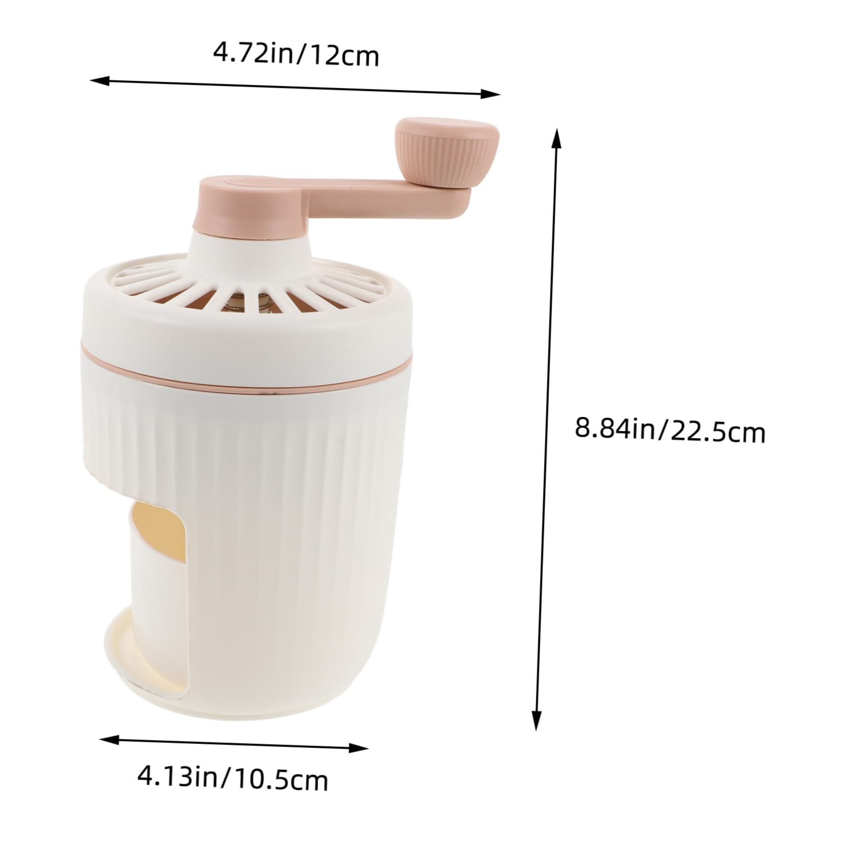 PRETYZOOM Fluffy Ice Crusher Machine Manual Ice Shaver for Smoothie Making Compact Easy to Use for Summer