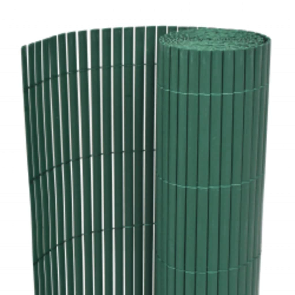 Clôture de jardin double face - 110 x 300 cm - En PVC vert - Résistant aux intempéries - Filet de souris - Pour jardin et terrasse