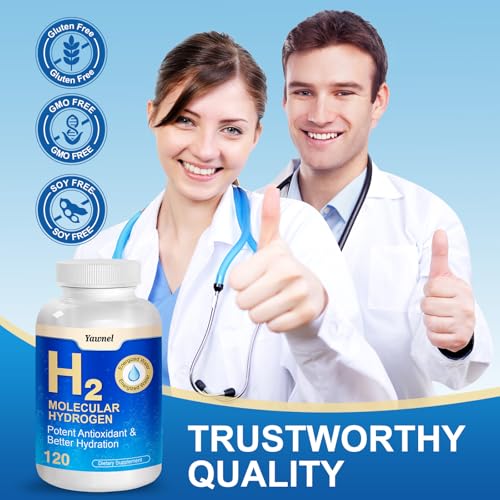 hydrogen water tablets 120 tablets hydrogen tablets for drinking water-support brain health amp cognitive function energized water-non-gmo amp gluten free
