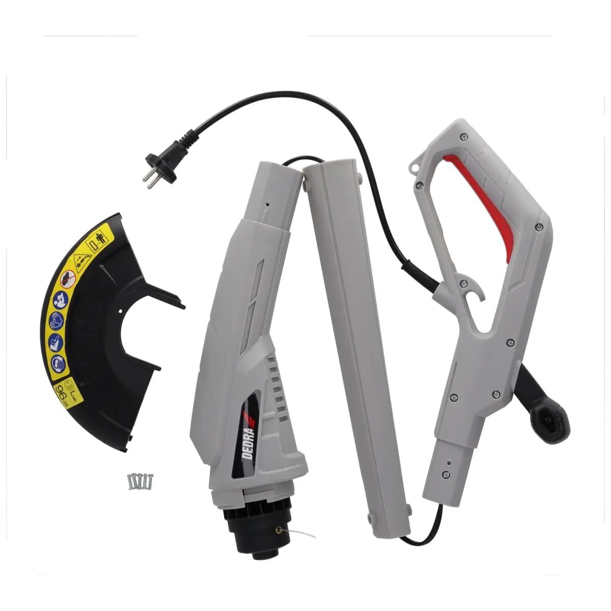 Dedra Coupe-Bordure électrique 350 W, Largeur de Coupe 22 cm, Fil 1,2 mm, tête à Double Fil 2x3 m, 12000 TR/Min, léger et maniable, pour Jardin et Bordures