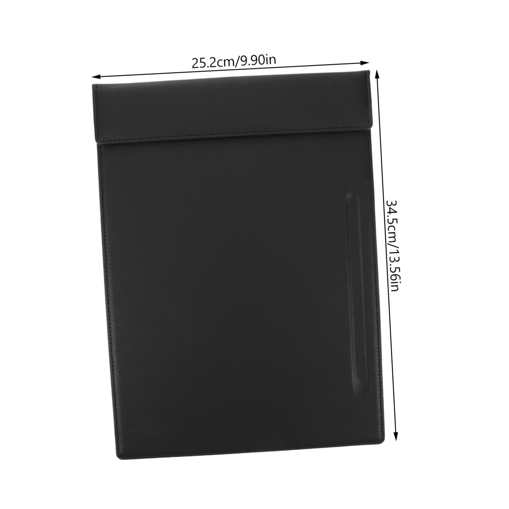 Carpeta de Visualización Menú Portátil de Cuero Negro Clip Magnético Resistente y Fácil de Reemplazar para Bar y Restaurante