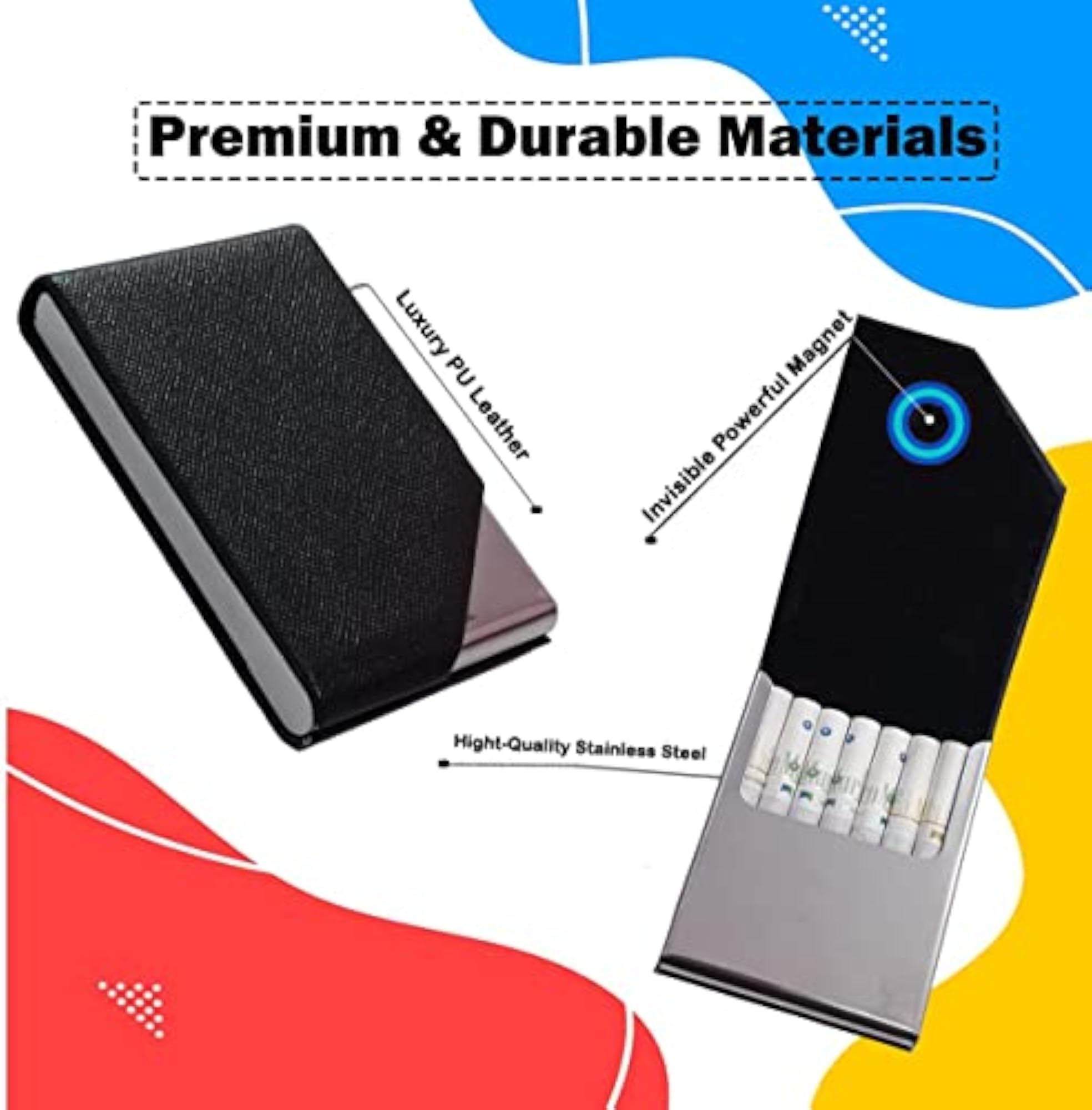 Felstar Metal Cigarette Case Box for Regular and King Size Cigarettes