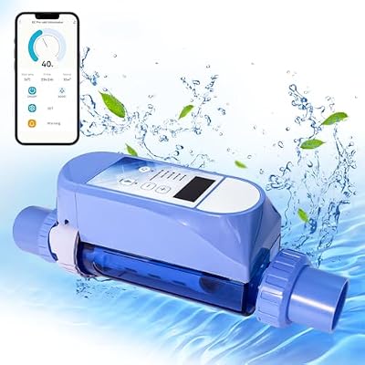 Salt Chlorine Generator - Up to 30,000 Gallons Pool, Compatible with Hayward Salt Cell Model No. T-Cell-9, Long-lasting Salt Water Pool Chlorinator System with Smart Digital Panel, 5-Year USA Warranty