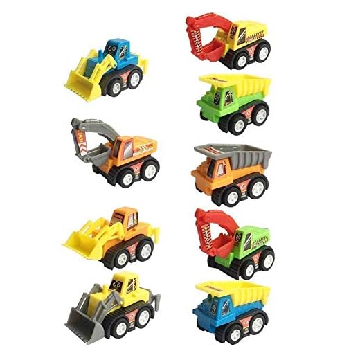 Coches y Camiones de Juguete, 14 Conjunto Push and Go Mini coches, Coches de Friccion para Niños de 3 4 5 6 Años