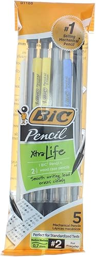Bic MPP51-BLACK 0.028 in #2 Grado Portaminas 5 unidades