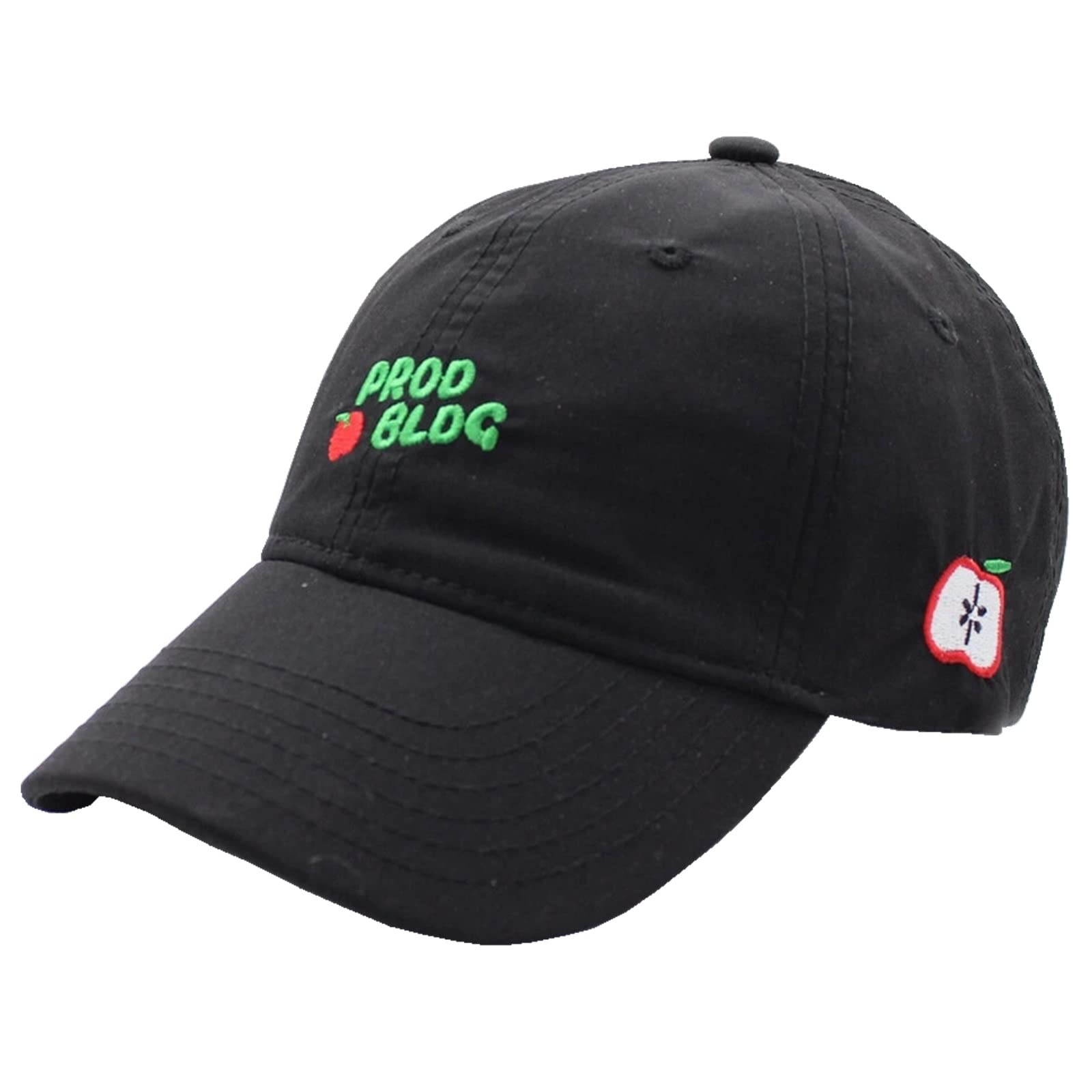 Gorra de béisbol Gorra de béisbol Ajustable con Estampado de Dibujos Animados Bordados(Schwarz)