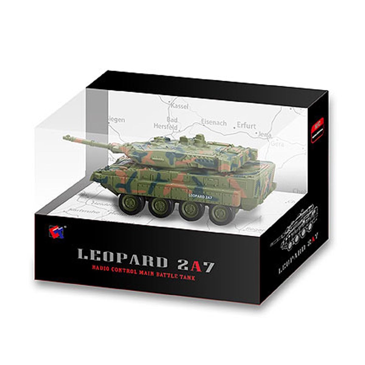 1:72 RC Battle Tank Toy, Remote Control Military Tank (Random Color)-image-17