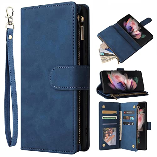 Coque Samsung Z Fold 3 DKPT US bleu anti-rayures pour écran