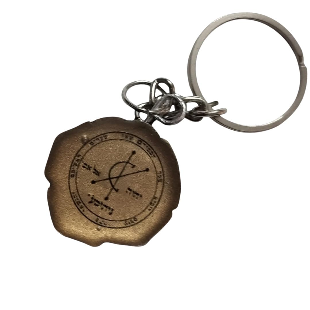 Golden Spirit Nitika Amulet – Handmade Copper Coin for Wealth & Abundance | Resin-Energized Sigil | Personalized Energizing Ritual (Keychain - Rose)-image-35